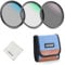 NEEWER Kit Filtro UV/CPL/ND da 67mm, Protezione UV + Polarizzatore Circolare + Densità Neutra (ND8), Filtri per Obiettivo Fotocamera con Vetro Ottico Multistrato, Telaio Sottile e Custodia Migliorata