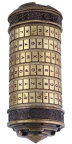 TARSHYRY Cryptex, Da Vinci Code Mini Cryptex -Sperrpuzzle -Box mit Versteckten Abteilen Da Vinci Code Secret Box Cool Romantischer Geburtstag für Ihre S