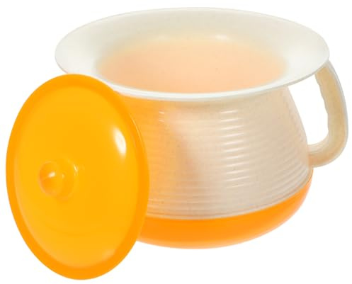 VERDANVERSE Orinal Doméstico con Tapa para Adultos Resistente y Compacto con Redondeados para Cama y Emergencia Práctico para y