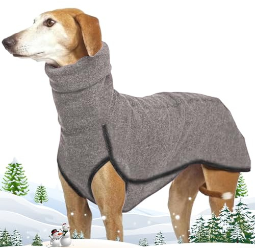 Windhund Pullover Whippet, Hundepullover Fleece Windhund, Rollkragen Warmes, Weiches, Bequem & Atmungsaktiv, Outdoor Hundejacke Winterkleidung Für Kleine Mittel Große Hunde