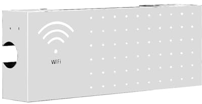 Jsnwernb Boîte De Rangement pour Routeur - Support Murale Multifonctionnel en Acier Carbone pour Maison - Cache Box Internet,pour Câbles De Connexion Fils Électroniques Réseau Internet Prise Sortie