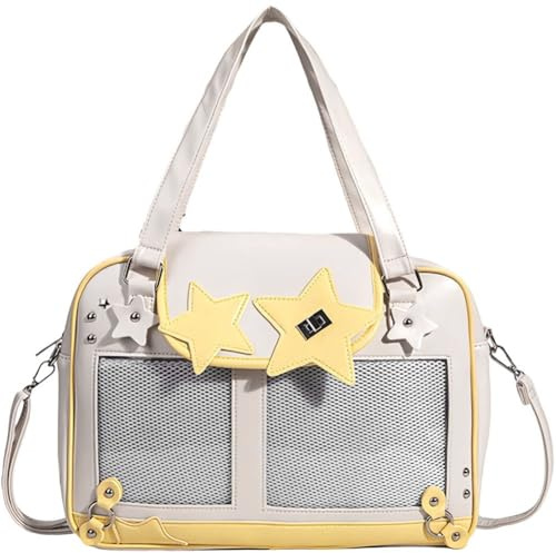 Abbdbd Kawaii Ita Bag Umhängetasche, Süße Sternen-Schultertasche, Anime-pin-Display-Tasche, Tragetasche, Y2k-Handtasche Für Damen