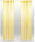 Bestlivings Schlaufenschal Noella, transparenter Dekoschal Voile b 140x l 245 cm 2er Pack, Wohnaccessoire in vielen erhältlich (gelb - lemongelb/ohne Raffhalter)
