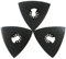 XXGO 3 Pcs 80mm 3-1/8 Inch Universal Triangular Hook & Loop Oscillating Multitool Sanding Pads for Wood Sanding Used with Multi Tool Sandpaper XG5508U