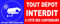 Panneau Tout dépôt interdit à côté des conteneurs sous video surveillance (250x100mm)