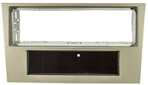 tomzz Audio 2439-166 Radioblende Metallschacht kompatibel mit Opel Corsa D Astra H Zafira B Satin Stone (beige)
