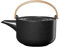 ASA coppa Teekanne mit Holzgriff kuro Porzellan 0,6l