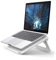 Barrageon Support D'ordinateur Portable Tablette Pliable Portable Ventilé Support pour Ordinateur Portable Ajustable Angle Hauteur Ergonomique Tous Les Ordinateurs Portables 10-17 (ABS - Blanc)