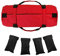 UCARE Gewichtheben Sandsack Sandsack für Fitness mit 4 Taschen und Griffen für Heimtraining Fitness und Yoga 48 * 20cm (Rot)