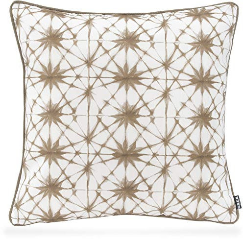 H.O.C.K. Badu Batik Saphire Outdoor Kissen mit Keder 50x50cm col. 01 Natur beige