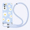 Yoedge 2 in 1 Handykette Handyhülle für Huawei P30 Lite 6,15,Silikon Motiv mit Kordel zum Umhängen,Verstellbarer Necklace,Stoßfest Schutz Phone hülle für Huawei P30 Lite New Edition,Blume 3