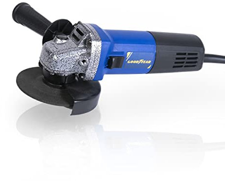 Goodyear Amoladora Angular Profesional 220V 50/60HZ. 750W 11000 RPM 115mm. Incluye disco 115 mm y llave de espigas.