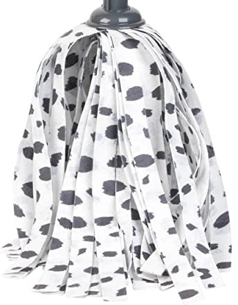Beldray LA087775EU7 Tête de serpillière de Rechange en Tissu Non tissé, Compatible avec Le Balai LA085672EU7, Ultra-absorbante Balai à Plat nettoyante, utilisable Humide ou sèche, imprimé Dalmatien