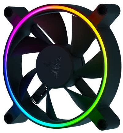 Razer Kunai Hydraulic 120MM aRGB PC Fan: Quiet, Powerful aRGB Fan - PWM Fan Controller Support - Powered by Razer Chroma RGB - 1 Fan