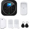 Mengshen Système de Sécurité Domestique Intelligent Contrôle de L'application Wi-FI sans Fil GSM 2G Alarme Antivol avec Capteur de Mouvement de Porte pour Bureau D'appartement à Domicile