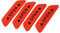 X AUTOHAUX 4pcs Car Door Reflective Sticker Open Warning Safety Sign Red