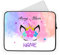 Personalised Laptop Case Sleeve - Unicorn - Colourful - Tablet or iPad Bag - Girls Ladies Gift (14-15 inch)