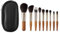 Skycase 9 Stück Make up Pinsel,Reise Make-up Pinsel Set,Tragbar Schminkpinsel,Profi Kosmetikpinsel mit PU Tasche,Vegan Make-Up-Pinsel,Gesichtspinsel Pinsel Lidschattenpinsel für Foundation,Puder,Rouge