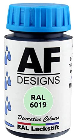 Alex Flittner Designs Peinture de retouche RAL 6019 - Gris satiné - 50 ml - Bois - Métal - Pour meubles de salle de bain