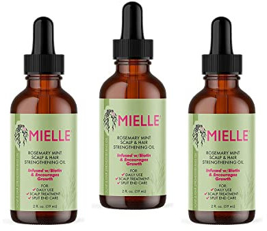 Mielle Huile de renforcement du cuir chevelu et des cheveux - Croissance saine des cheveux - 59 ml - Lot de 3, 177.0 millilitre