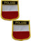 Bestickte Aufnäher mit Polen-Flagge, taktische Moral-Applikation, zum Aufbügeln, Aufnähen, 2 Stück (Polen)