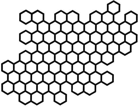 Pellicola protettiva per fari auto Honeycomb, adesivo per moto, auto per esterni, 6,06 x 4,8 pollici