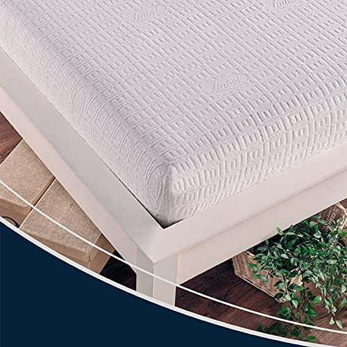 COPRIMATERASSO LIABEL - Proteggi Materasso in Spugna, Con angoli, Traspirante, Lavabile (90_x_190 singolo)