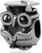 Eule Abschluss Charms passen Pandora Tier Armband, Antike 925 Sterling Silber Wise Owl Graduate Charm Perlen mit Grad Kappe, Geschenke für Bruder/Schwester/Student