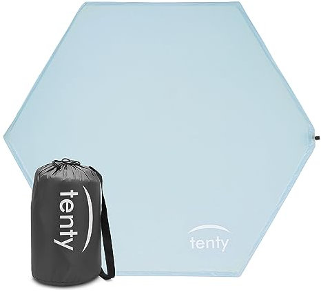 Tenty Baby Bodenmatte für das Laufgitter - 2cm Dicke selbstaufblasende Matte für die Platzierung im Laufstall oder zur alleinigen Verwendung – weiche und Bequeme tragbare Matte mit Tasche