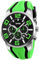 Herrenuhr, Quarzuhren Für Herren Mit Silikonarmband, Multifunktionskalender, Chronograph, 30 M wasserdichte Uhren Mit Sechs Nadeln, Simulierte Militärarmbanduhren Für Den Außenbereich,Grün,outstan