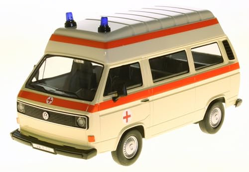 Motormax Volkwagen T3 Krankenwagen Notarzt 1979-1992 1/24 Modell Auto