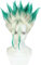 Anime Spiel Cosplay Perücke Dr. Stone Ishigami Senku Perücke Grün Gradient Gold Kurze Perücke Haar Hitzebeständige synthetische Perücken für Halloween Kostüm Party Rolle Play+Perücke Cap