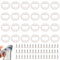24 Pièces Décapsuleur Rond, Bricolage Tire Bouchon, Métal Ouvre-Bouteille de Bière, Ouvre-Bouteille Insert Kit avec Vis pour Bar Cuisine Restaurant Maison