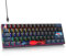 surmen 60% Gaming Keyboard 60 Percent, Wired Mini Mechanical Keyboard with Linear Red Switches PBT Keycaps for PC Gamer Typist (Blue Samurai B/Rainbow Led)