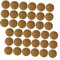 50 StüCk Kokosnussschalen Chips FüR Aquarien Dekoration, 2cm Moos Rundscheiben FüR Landschaftsgestaltung Und DIY Wasserpflanzen Aquarium, Und äSthetisch, 50er Pack