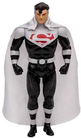 McFarlane DC-Super-Powers-Figur Lord Superman 12 cm Original im klassischen Stil basiert auf der 60er-Reihe mit Comic-Blasen für Sammler, ab 12 Jahren, Bizak (64385781)