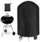 Newbob Housse Barbecue Exterieur pour Weber 57cm, Bache Barbecue pour Weber 57cm, Oxford 420D Imperméable Housse pour Plancha Exterieur Barbecue Ronde(Φ71x68cm)