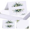 50Pcs Marque Place Motif Verdure 8,5x5,5cm Porte Nom Carton Placement Carte Prénom Blanche Décoration Table pour Mariage Baptême Anniversaire Fête (B)