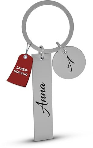 Schlüsselanhänger personalisiert | Schlüsselanhänger personalisiert | Schlüsselanhänger mit Gravur | Namen | Personalisieirte Geschenken | Initialen | Personalisierter Schlüsselanhänger | Geschenk