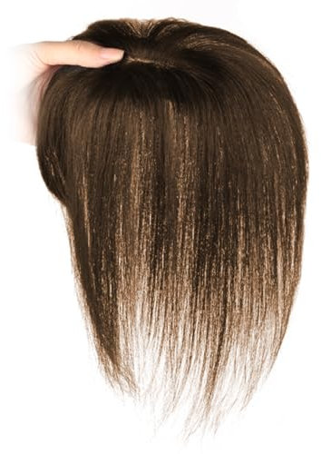Haartopper echtes menschliches Haar 9,8 Zoll langes menschliches Haar Topper für dünne Haar