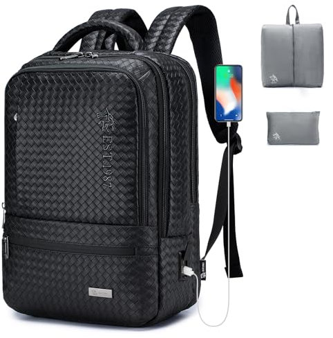 BAGROUPS Mochila Multifuncional Mochila Business 15.6 inch Pulgadas Negocios Mochila Portatil Mochila de Hombre Antirrobo con Puerto de Carga USB Impermeable Ejecutivo Hombre