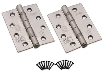 Infinity Decor 100 mm Zinn CE11 Brandschutz-Kugellager-Scharniere – Stahl-Türscharniere für Innen- und Außentüren