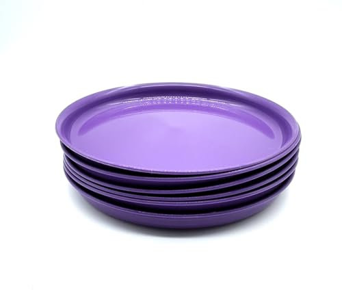 Kimmel Lot de 6 assiettes violettes de 18 cm