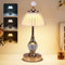 ALLOMN Tischlampe aus Kristall, Dimmbare Touch LED Tischlampe mit 3 Farbmodi, Kabellose Wiederaufladbare Nachttischlampe Einstellbare Helligkeit für Schlafzimmer, Wohnzimmer, Bar, Restaurant