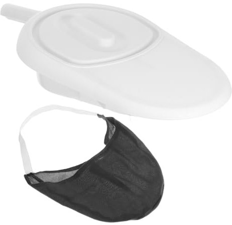 VALICLUD Bettpfanne Mit Deckel Und Kunststoffgriff Robuste Patientenurinal Bettpfanne Abnehmbarer Sitz Leichte Reinigung Geeignet Für Bettlägerige Ältere Menschen Pflege Zuhause Und Krankenhaus