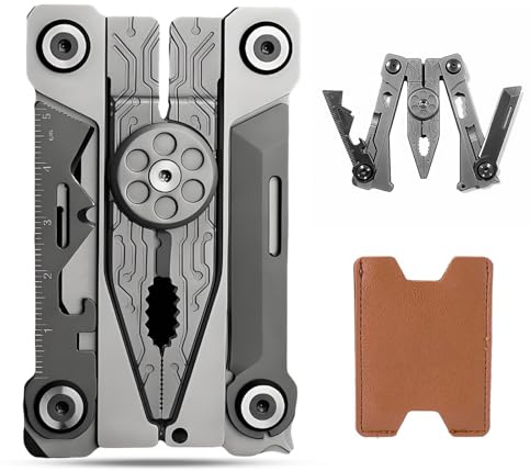 Multitool Werkzeug, 14 in 1 Kompaktes Multitool Werkzeug, Faltbares - Zange, Messer, Flaschenöffner, Sechskantschlüssel, Kompakte und Lineal,für EDC, Angeln, Camping, Outdoor, Wandern Geschenk
