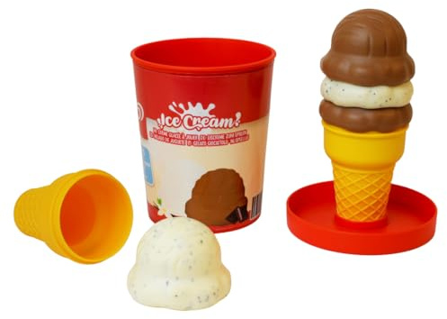 Casdon Walls Toy Play Ice Cream Tub – Vanilla & Chocolate | Scoop and serve Vanilla & Chocolate play ice cream for imaginative role play. Includes tubs, scoops and cones.
