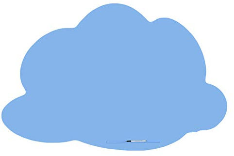 Rocada Magnetic Dry Erase Presentation Board, 46 x 30, Cloud Bubble, Blue (RCCLOUD46-BL)