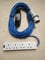10m Orange Caravan Hook Up/Extension lead 1.5mm 16 Amp Blue Plug, In-Line RCD & 4 Gang Trailing Socket. Professionally assembled by MCD Electrical
