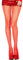PrettyLoveHose Collant Résille Classique (Noir, Beige, Blanc, Marron, Jaune, Bleu, Rose, Rouge, Vert) (Rouge)